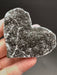  Black Amethyst Geode Heart 