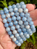 Blue Celestite Bead Bracelet Jewellery