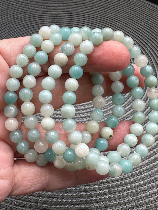 Blue Sky Opal Bead Bracelet