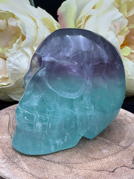 Candy (Watermelon) Crystal Fluorite Skull