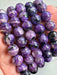 Charoite Crystal Bead Bracelet