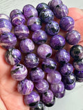 Charoite Crystal Bead Bracelet