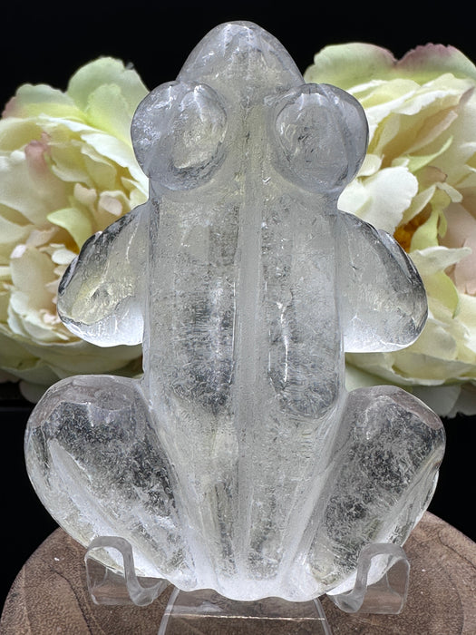 Clear Quartz Crystal Frog