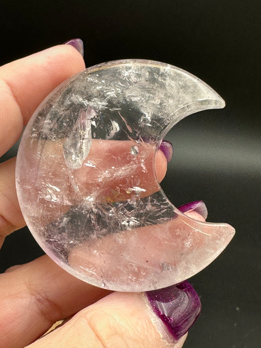 Clear Quartz Crystal Moon