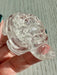Clear Quartz Turtle Carving with Rainbow Flashes