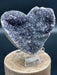 Deep Purple Amethyst Geode Heart