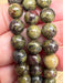Dragon Bloodstone Bead Bracelet