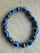 Evil Eye Hematite Bead Bracelet Jewellery