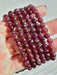 Garnet Bead Bracelet