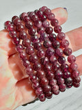 Garnet Bead Bracelet