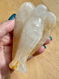 Golden Healer Guardian Angel Crystal Carving