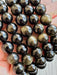 Golden Sheen Obsidian Bead Bracelet