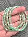 Green Caribbean Calcite Faceted Bead Bracelet