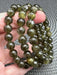 Green Mica bead bracelet