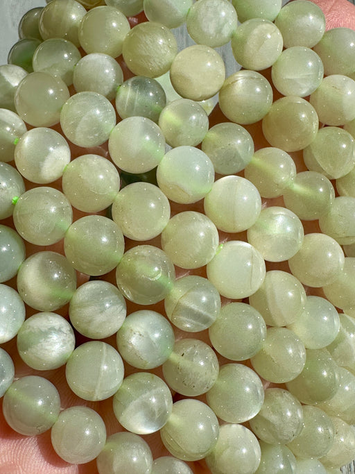 Green Moonstone (Garnierite) Bead Bracelet 