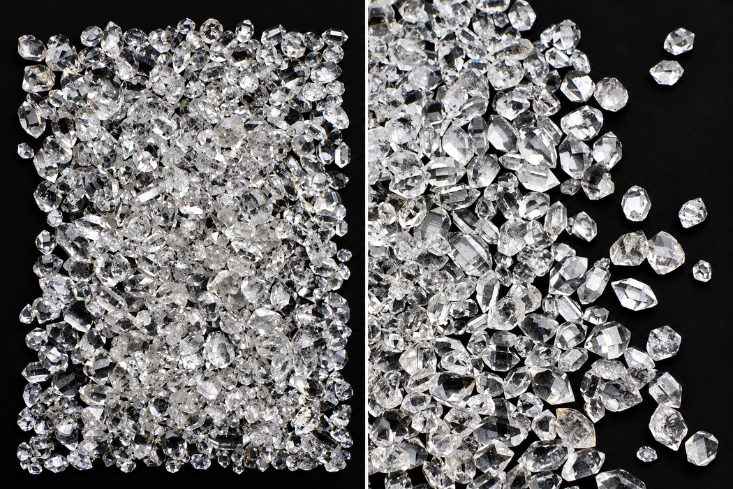 Herkimer Diamond from New York - tiny 5gm bag crystal specimens 