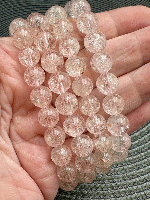 Himalayan Pink Quartz bracelets