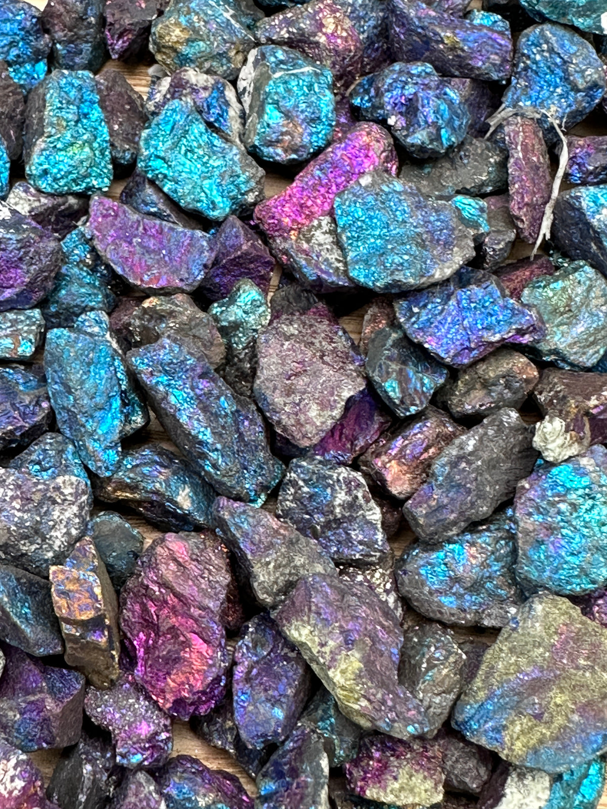 Peacock Ore Raw Specimen - 13 specimens for $5 — Crystal Sanctuary ...