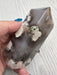 Black Flower Agate Crystal Tower