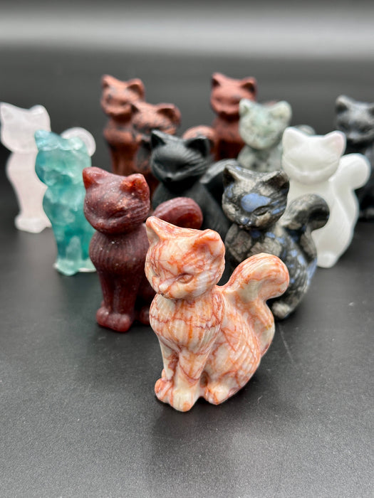 Crystal Cat Carvings