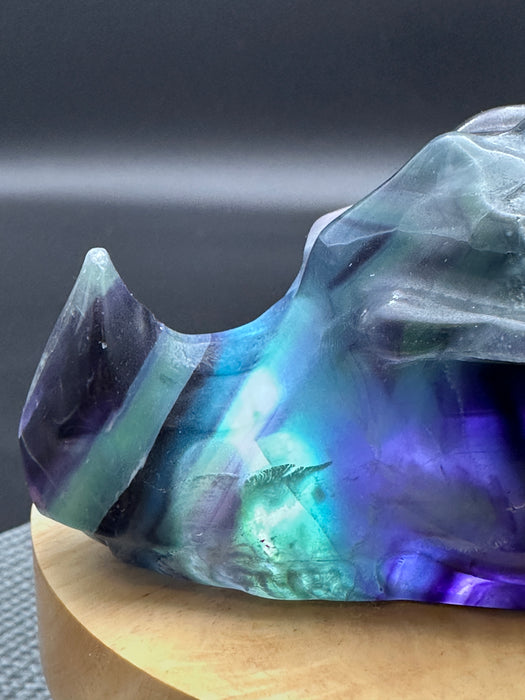 Rainbow Fluorite Dragons Head