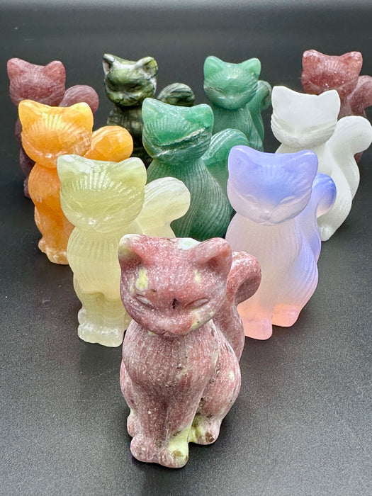 Sitting Cat Carvings - Various Choices