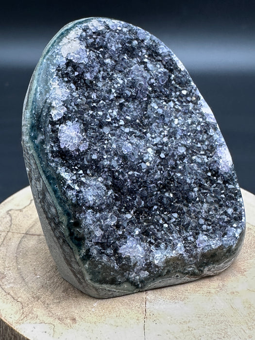 Black Amethyst Cut Base Crystal