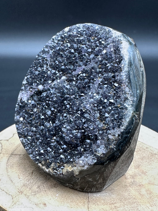 Black Amethyst Cut Base Crystal