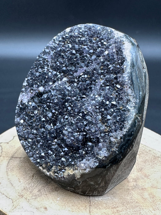 Black Amethyst Cut Base Crystal