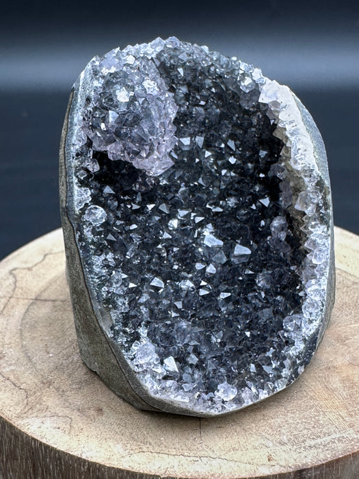 Black Amethyst Geode - Base Cut #3 - 142gm