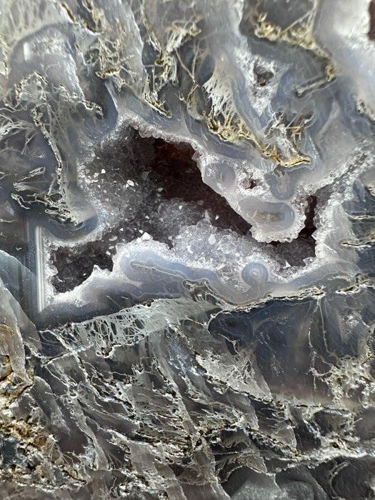 Moss Agate Druzy Slice/Slab