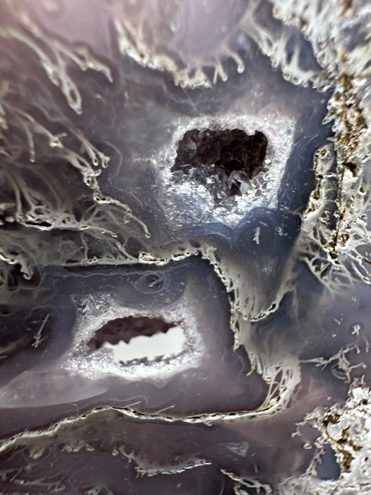 Moss Agate Druzy Slice/Slab
