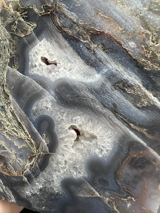 Moss Agate Druzy Slice/Slab