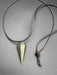 Pyrite Pendant on Brown Cord