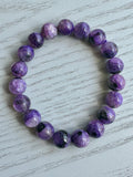 Charoite Crystal Bead Bracelet