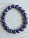 Charoite Crystal Bead Bracelet