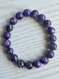 Charoite Crystal Bead Bracelet