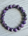 Charoite Crystal Bead Bracelet