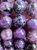 Charoite Crystal Bead Bracelet