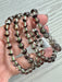 Garden Quartz Lodolite Crystal Bead Bracelet
