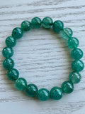 Green Strawberry Quartz Bead Bracelet