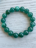 Green Strawberry Quartz Bead Bracelet