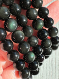 Rainbow Obsidian Bead Bracelet