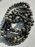 Rainbow Obsidian Bead Bracelet