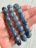 Blue Kyanite Bead Bracelet