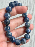 Blue Kyanite Bead Bracelet