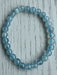 Aquamarine Bead Bracelet