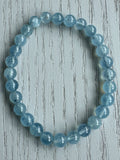 Aquamarine Bead Bracelet