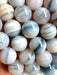 Blue Banded Agate Bead Bracelet
