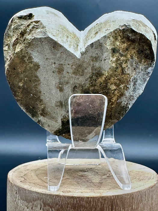 Deep Purple Amethyst Geode Heart